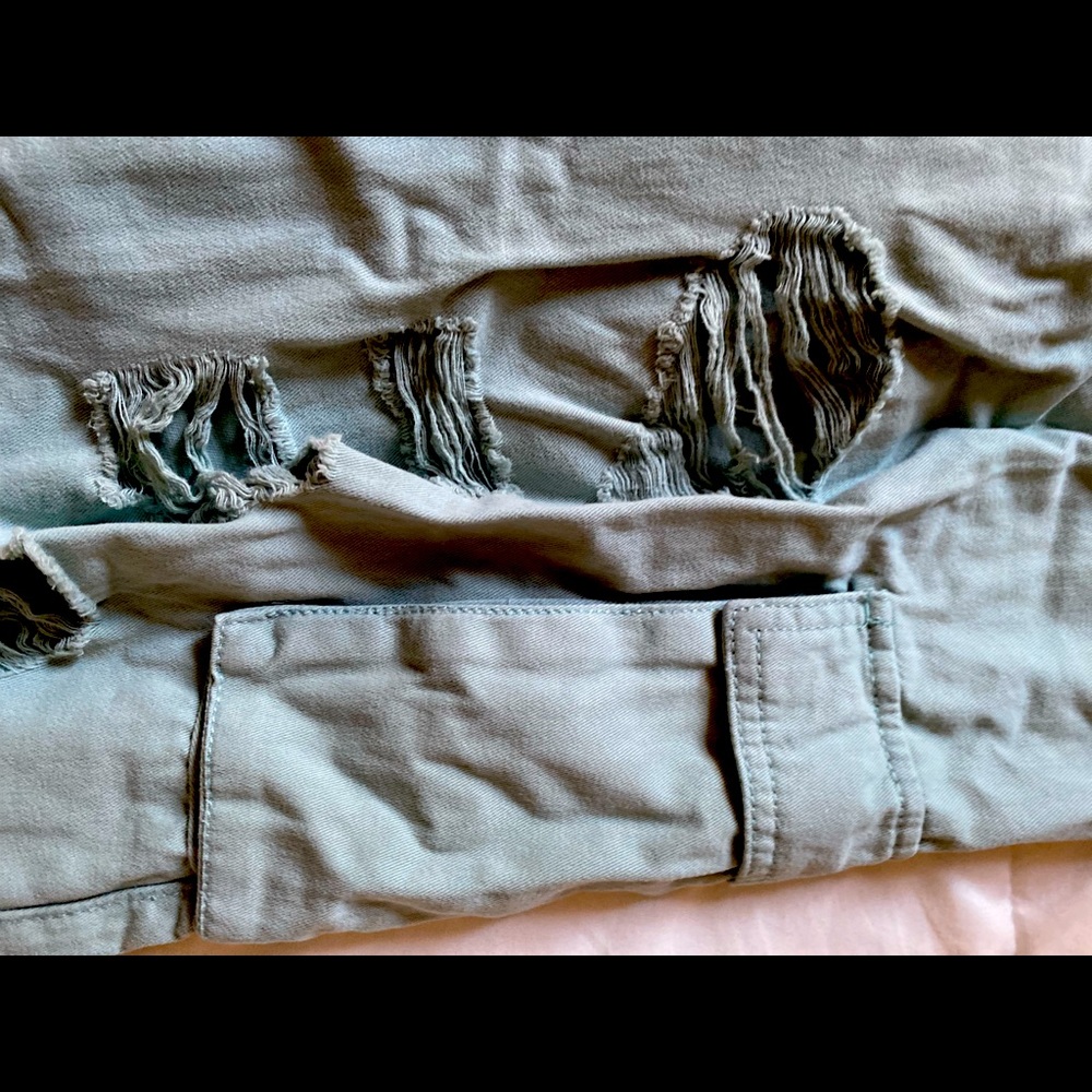 ripped jean joggers